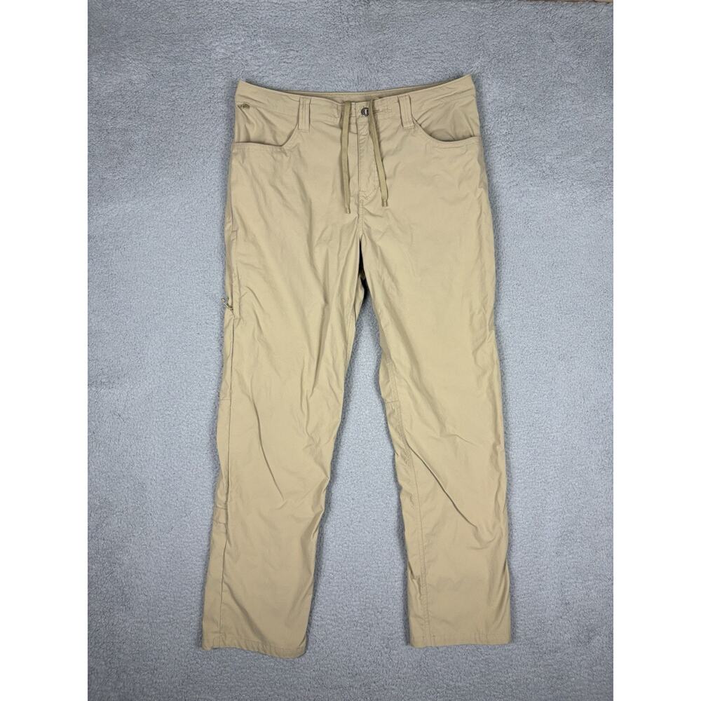Patagonia Quandary Pants Men’s 34 Tan Hiking Travel Pants Straight Performance